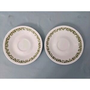 Corelle Vintage Spring Blossom 6.5" Saucer Plates Lot of 2